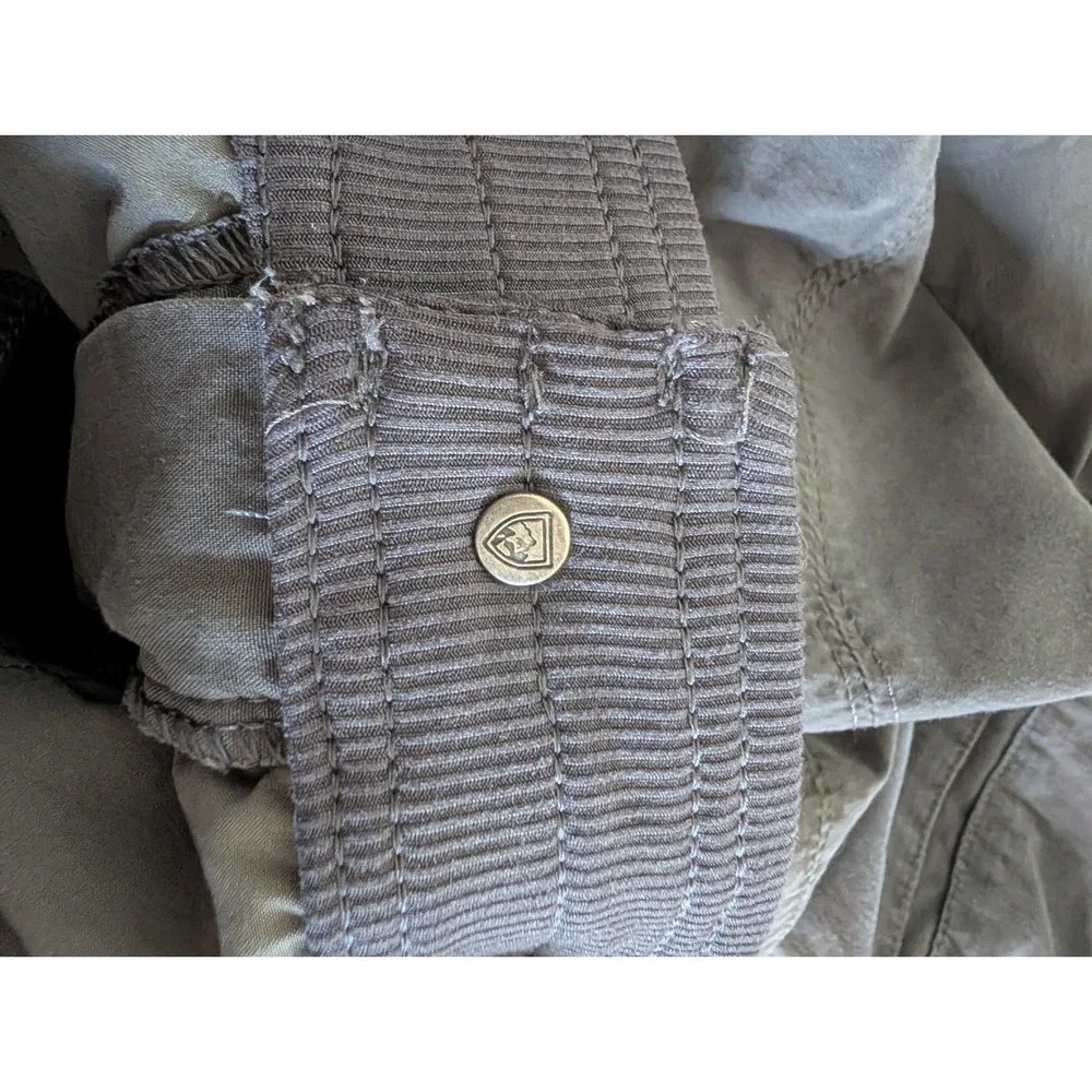 Kuhl Free Ryde Mens 36x32 Gray Technical Hiking Pants Style 5370 Articulated Kne